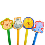 Lapiz Grafito Colours Con Goma Animalitos 24699